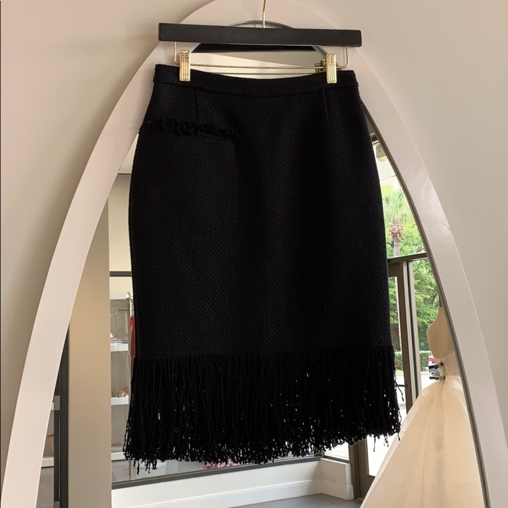 Black Fringe Skirt
